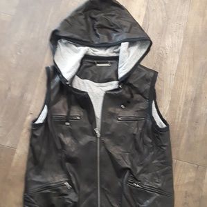 DVD leather vest